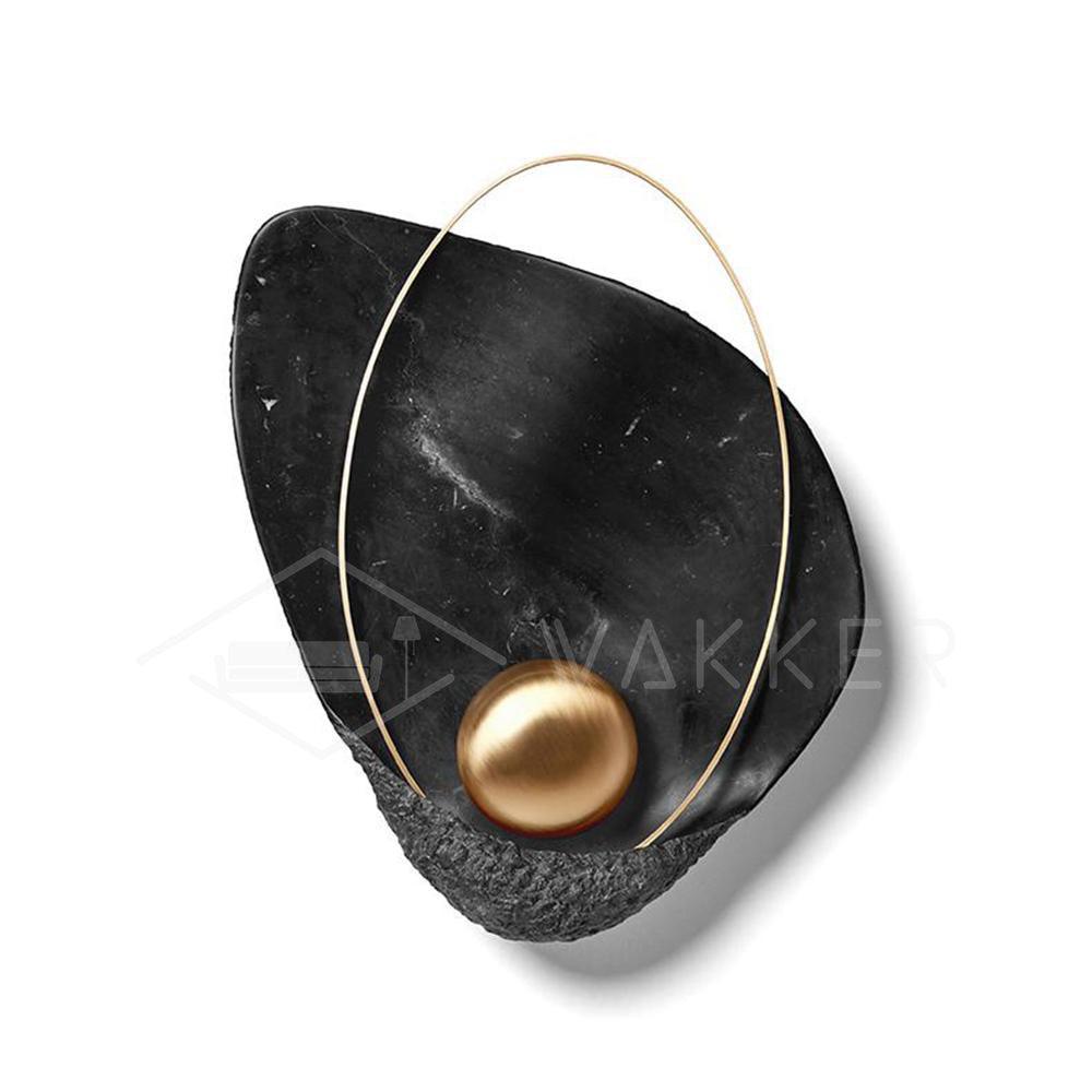 Marbled Shell Wall Sconce - Elegant Design with Soft Ambient Lighting