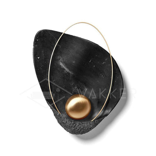 Marbled Shell Wall Sconce - Elegant Design with Soft Ambient Lighting