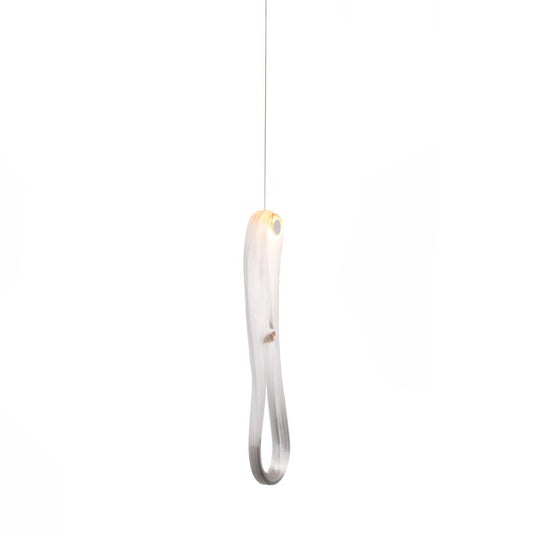 Elegant Pearlescent Filament Chandelier with Adjustable Brightness & E