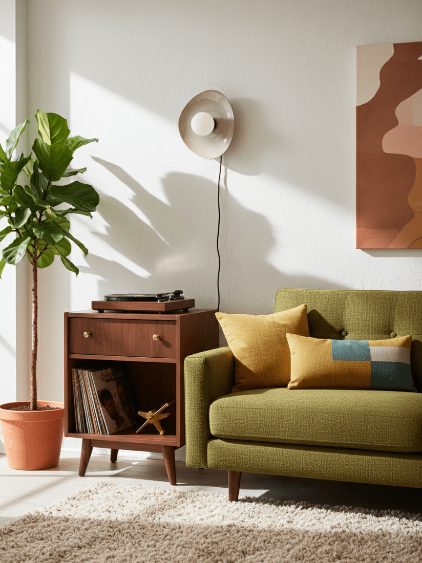 Pebble Disc Plug-in Wall Light with Adjustable Brightness & Energy Eff