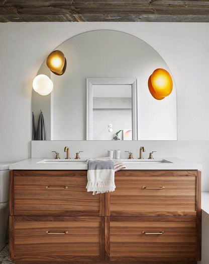 Elegant Bubble Glass Wall Lamp with Adjustable Brightness & Unique Des