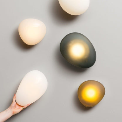 Elegant Bubble Glass Wall Lamp with Adjustable Brightness & Unique Des