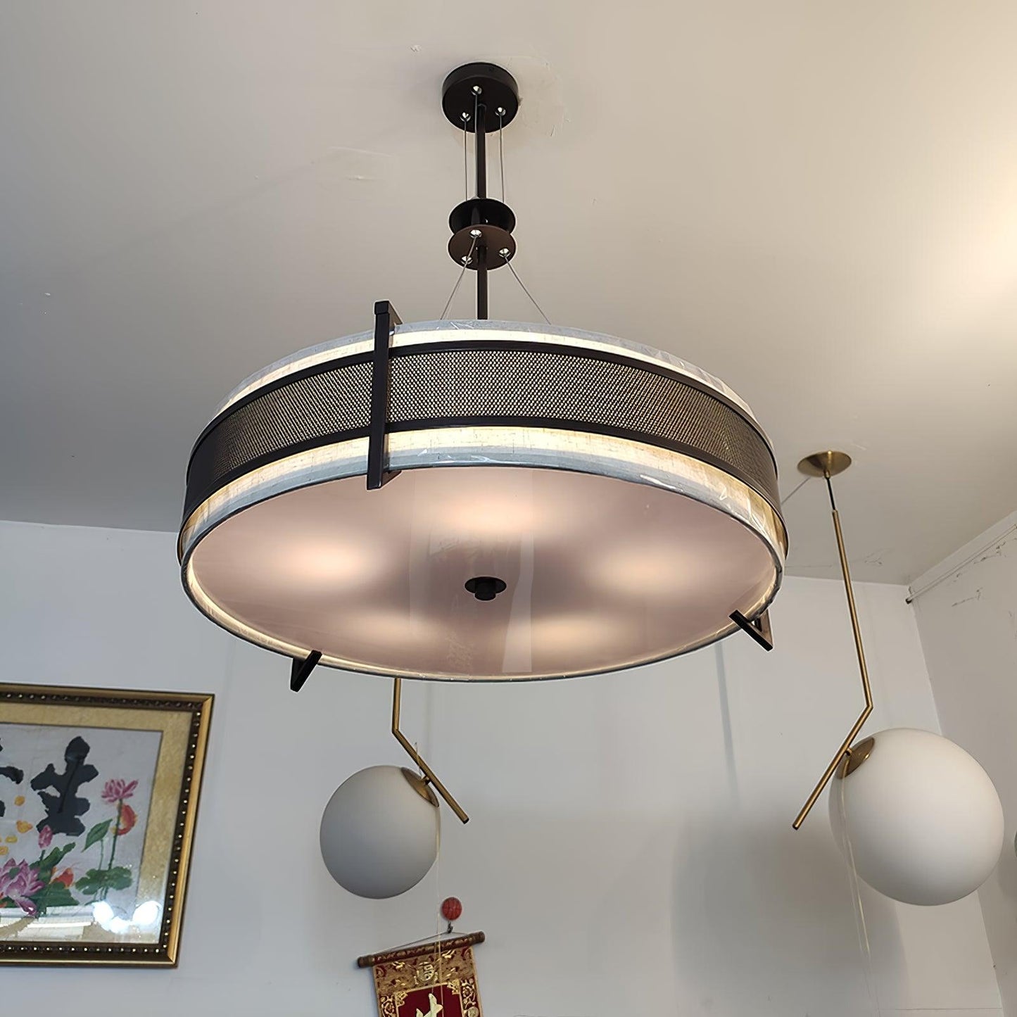 Pedesina 6-Light Chandelier with Adjustable Height & Crystal Accents