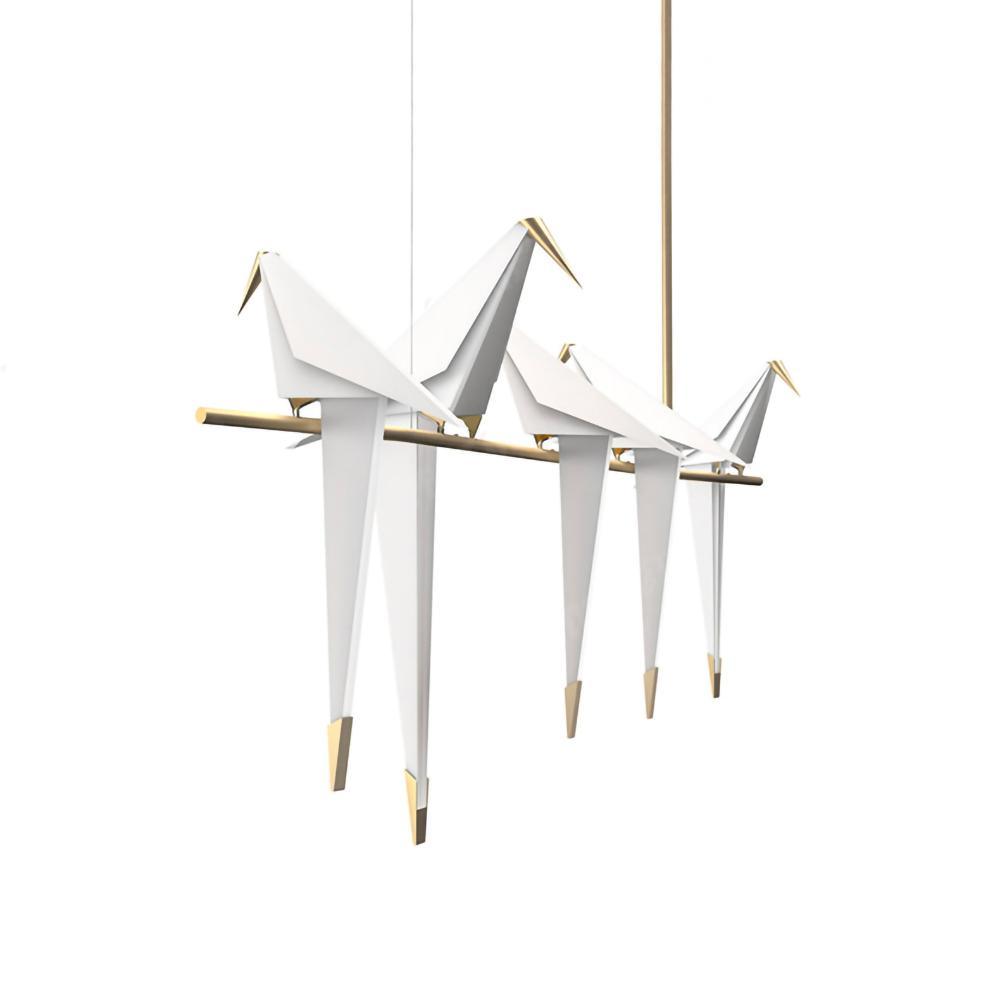 Elegant Paper Crane LED Chandelier with Adjustable Brightness & Unique