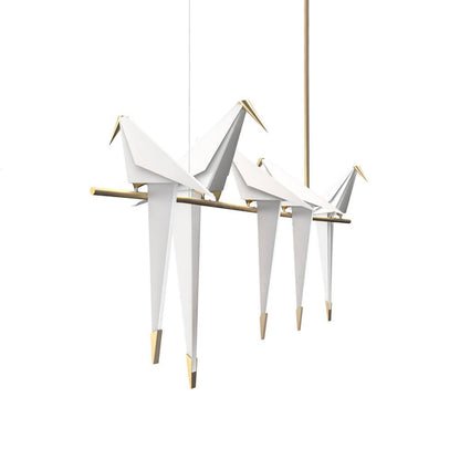 Elegant Paper Crane LED Chandelier with Adjustable Brightness & Unique