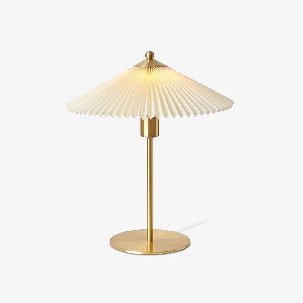 Perla Pleated Table Lamp - Adjustable Brightness & Elegant Design