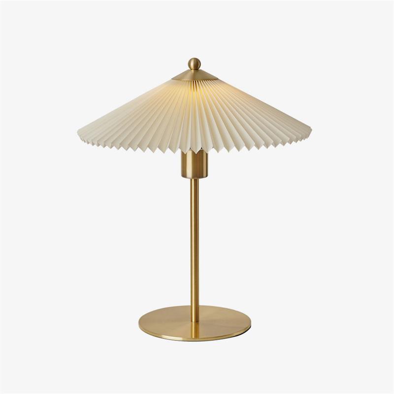 Perla Pleated Table Lamp - Adjustable Brightness & Elegant Design