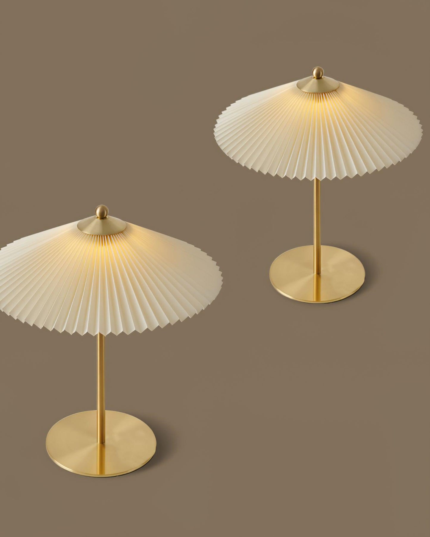 Perla Pleated Table Lamp - Adjustable Brightness & Elegant Design