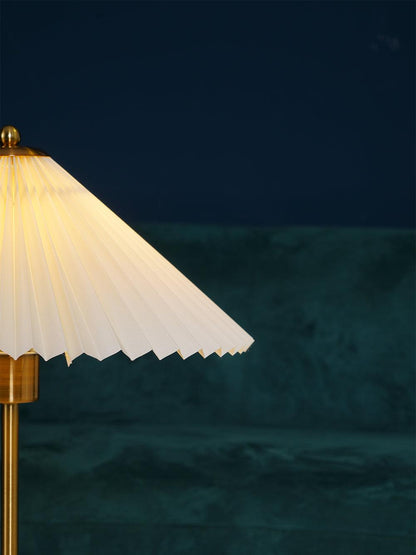 Perla Pleated Table Lamp - Adjustable Brightness & Elegant Design