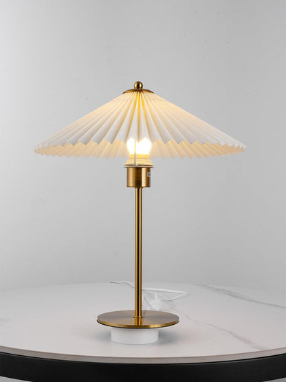Perla Pleated Table Lamp - Adjustable Brightness & Elegant Design