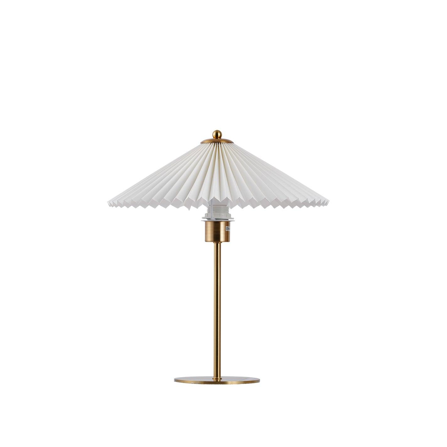 Perla Pleated Table Lamp - Adjustable Brightness & Elegant Design