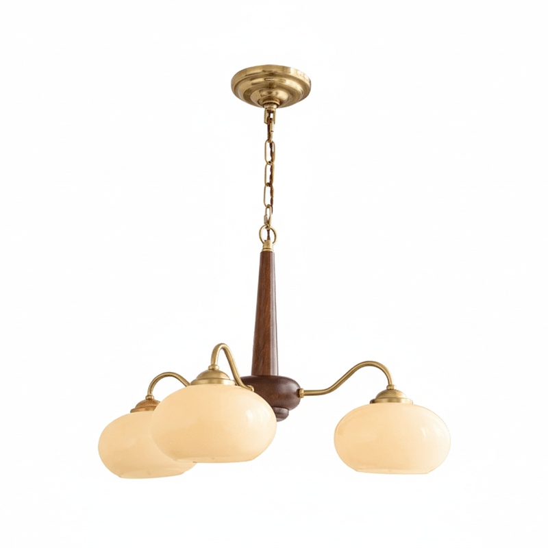 Elegant Persimmon Chandelier - Adjustable Height, Energy-Efficient LED