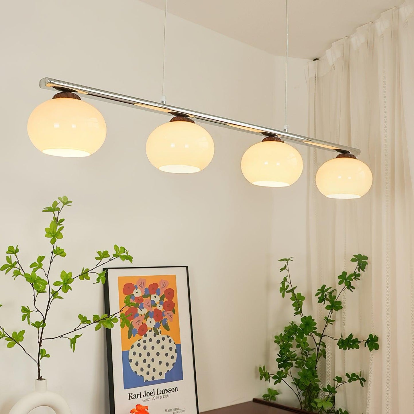 Persimmon Dining Room Chandelier - Elegant Design with Adjustable Heig