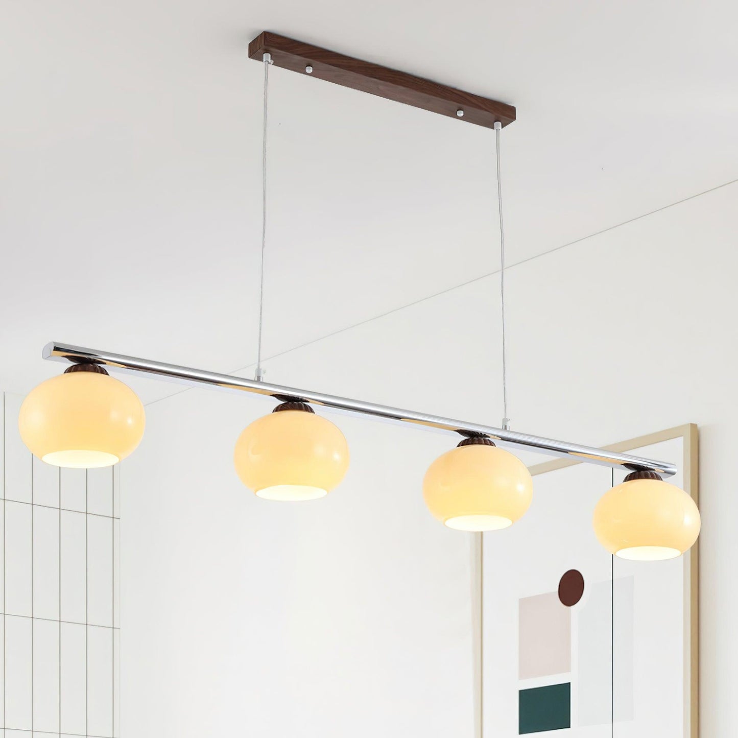 Persimmon Dining Room Chandelier - Elegant Design with Adjustable Heig