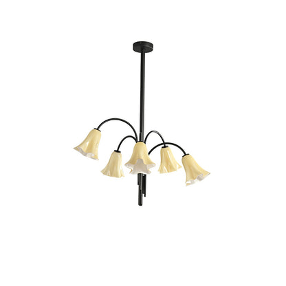 Petalia Blossom Chandelier - Elegant Floral Design with Adjustable Hei