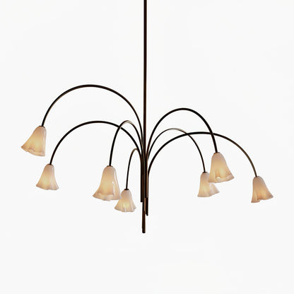 Petalia Blossom Chandelier - Elegant Floral Design with Adjustable Hei