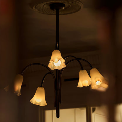 Petalia Blossom Chandelier - Elegant Floral Design with Adjustable Hei