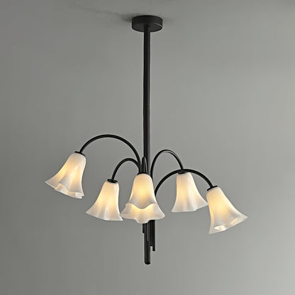 Petalia Blossom Chandelier - Elegant Floral Design with Adjustable Hei