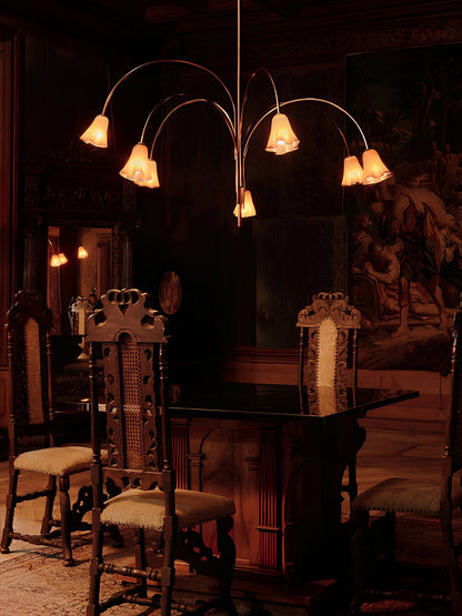 Petalia Blossom Chandelier - Elegant Floral Design with Adjustable Hei