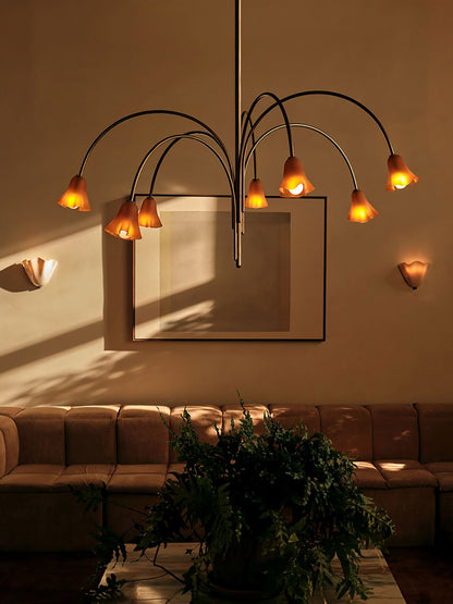Petalia Blossom Chandelier - Elegant Floral Design with Adjustable Hei