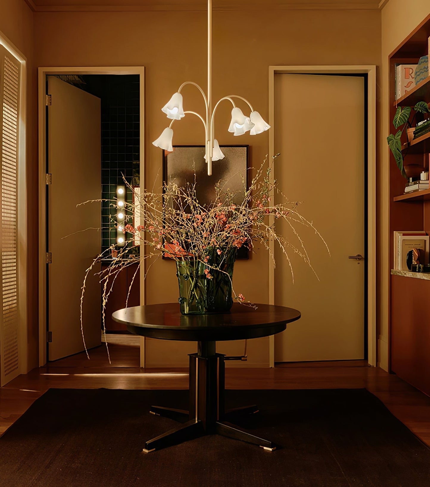 Petalia Blossom Chandelier - Elegant Floral Design with Adjustable Hei