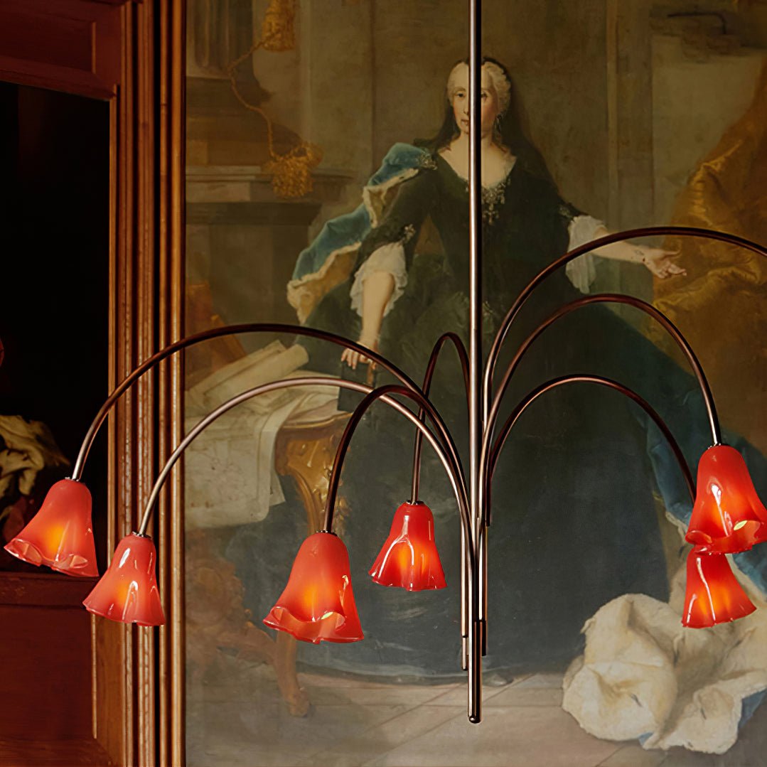 Petalia Blossom Chandelier - Elegant Floral Design with Adjustable Hei