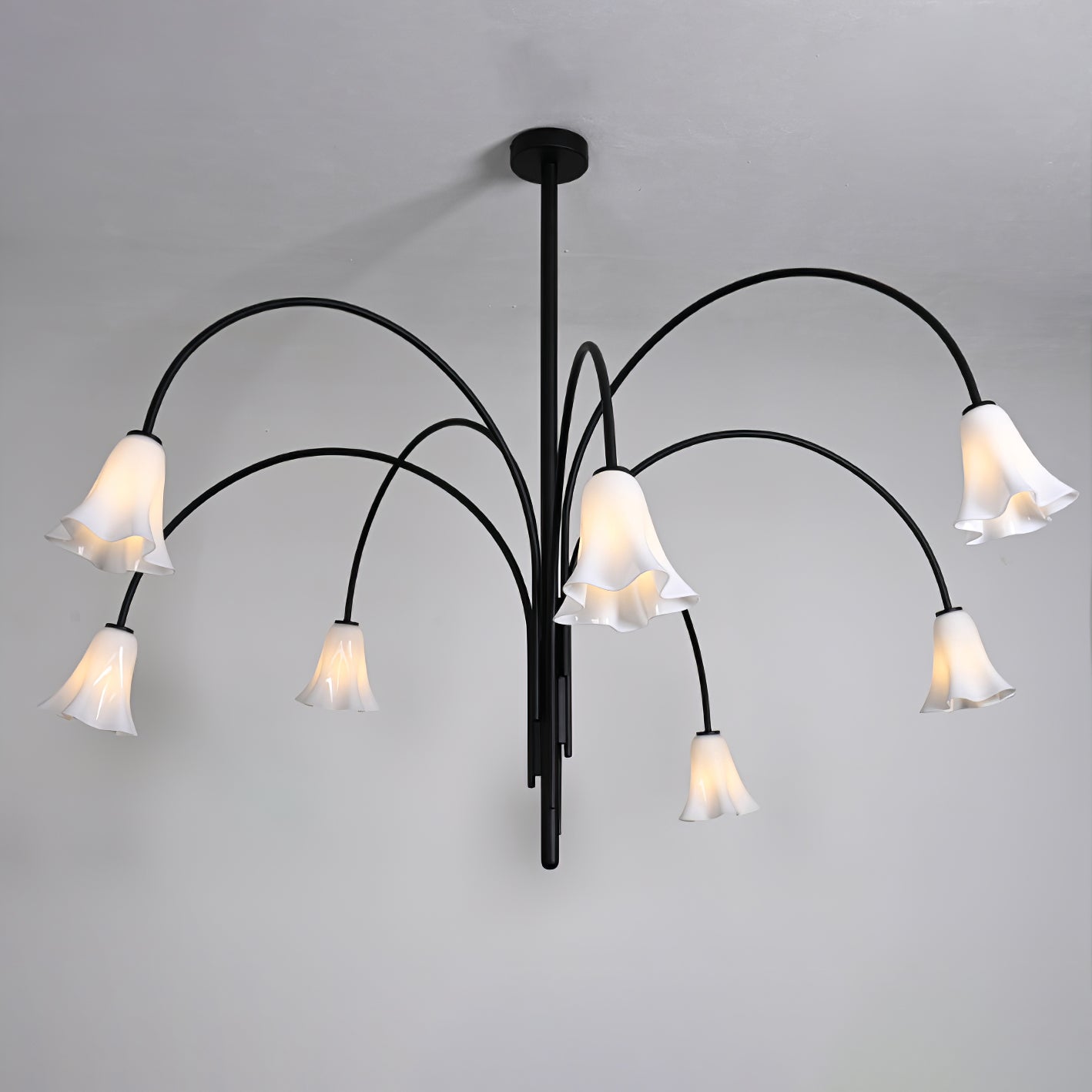Petalia Blossom Chandelier - Elegant Floral Design with Adjustable Hei