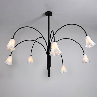 Petalia Blossom Chandelier - Elegant Floral Design with Adjustable Hei