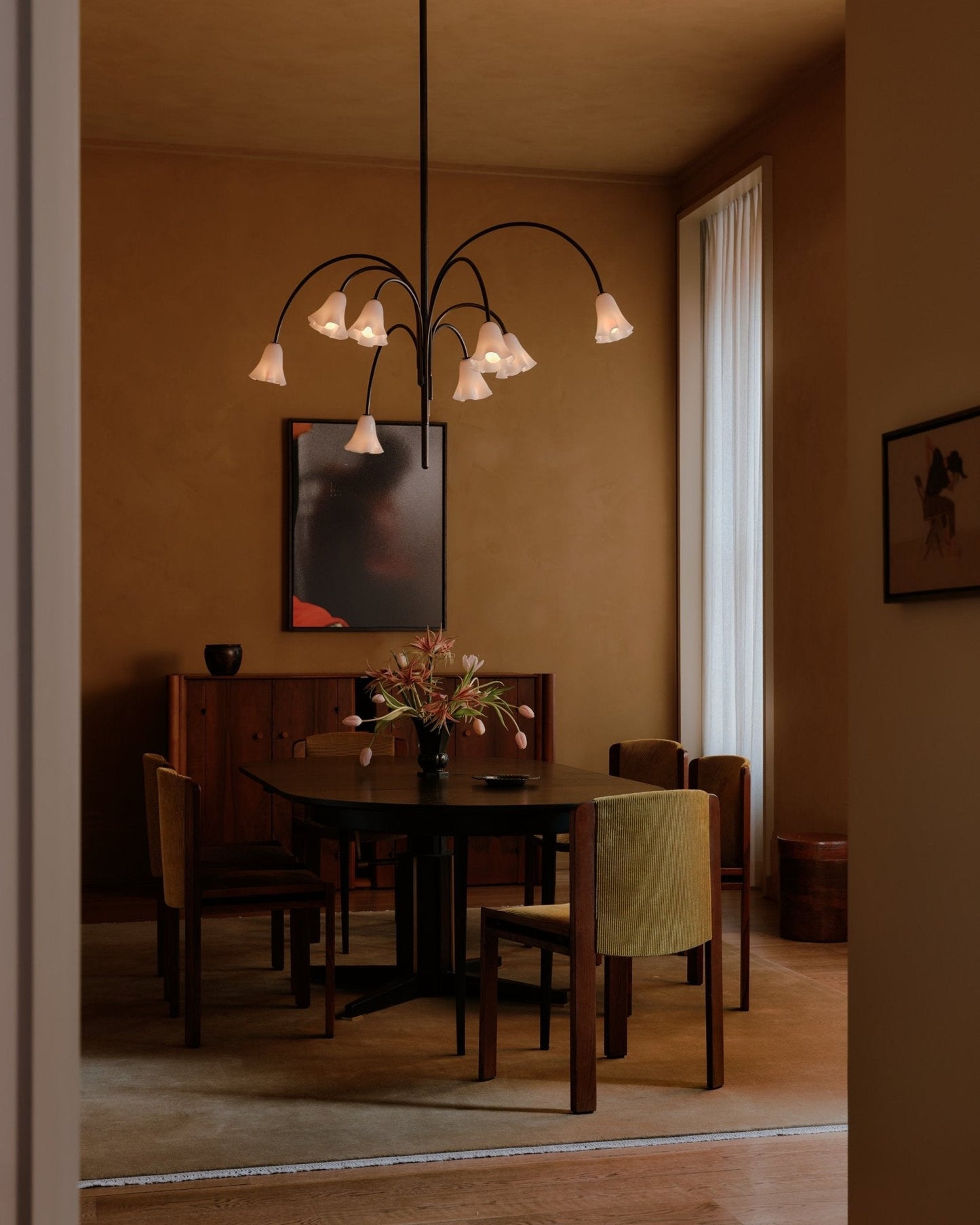 Petalia Blossom Chandelier - Elegant Floral Design with Adjustable Hei
