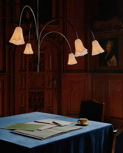 Petalia Blossom Chandelier - Elegant Floral Design with Adjustable Hei
