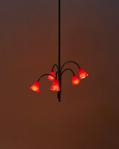 Petalia Blossom Chandelier - Elegant Floral Design with Adjustable Hei