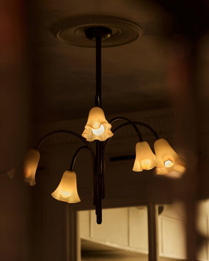 Petalia Blossom Chandelier - Elegant Floral Design with Adjustable Hei