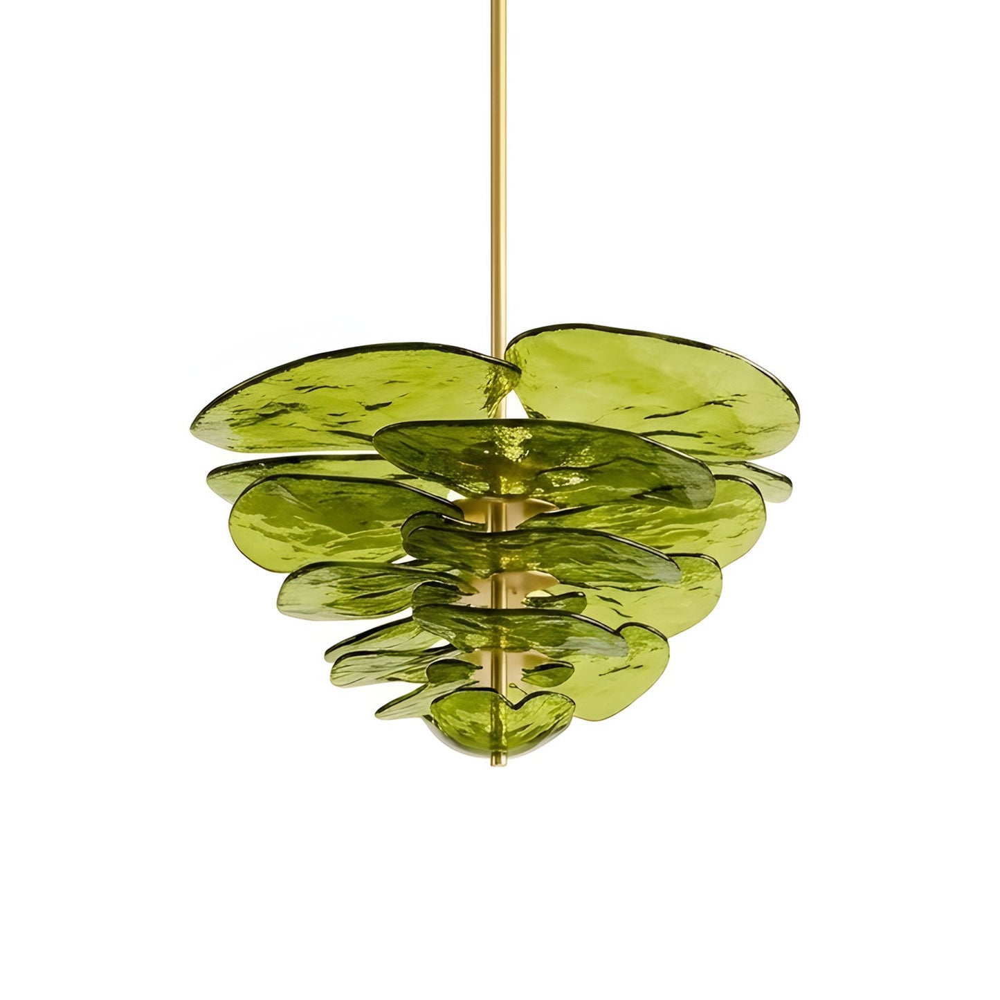 Elegant Petals Glass Chandelier - Dimmable, Energy-Efficient Lighting