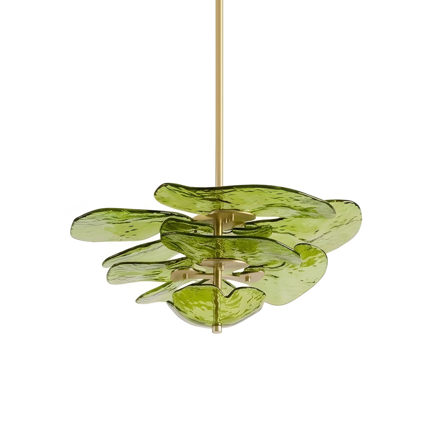 Elegant Petals Glass Chandelier - Dimmable, Energy-Efficient Lighting