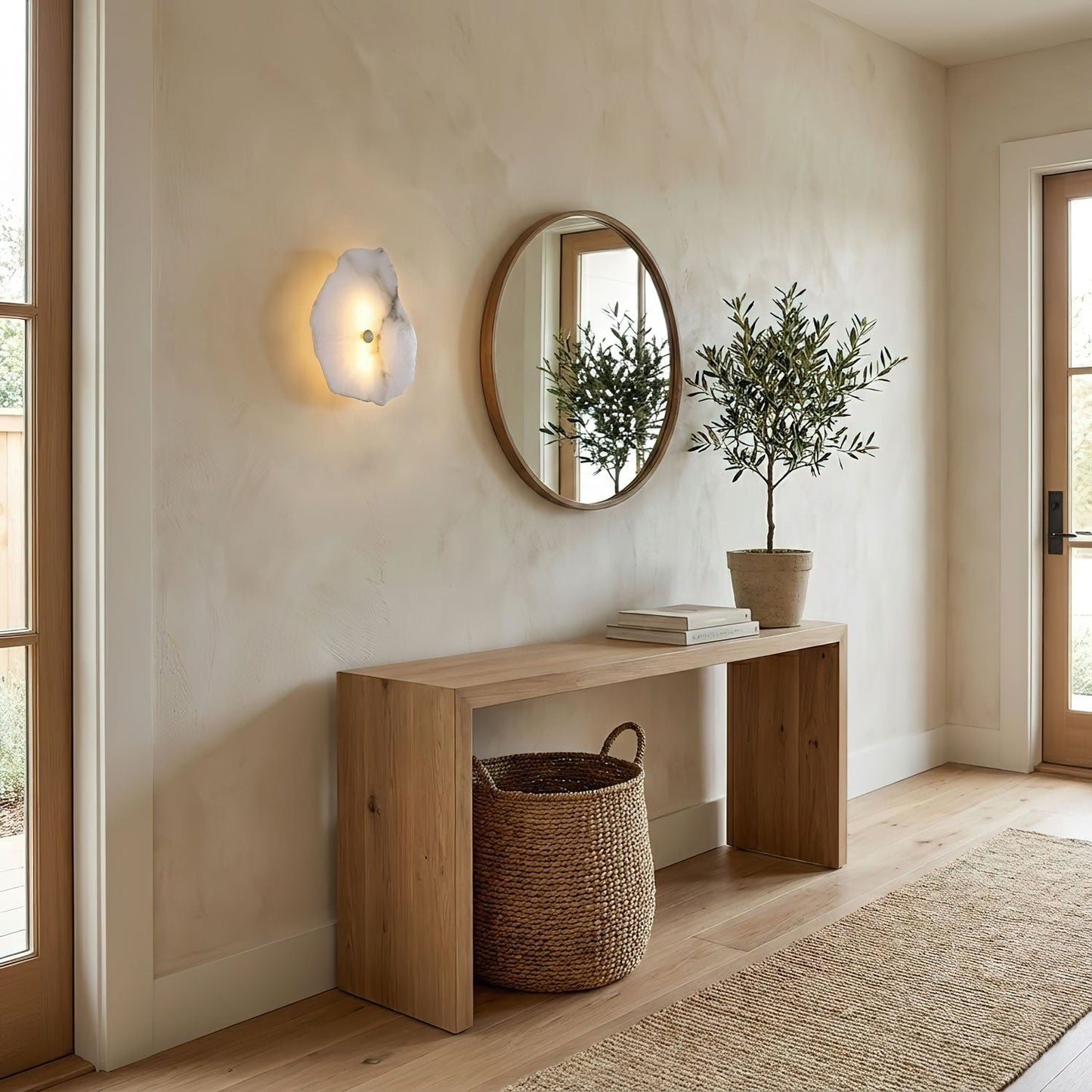 Petra Alabaster Wall Lamp - Elegant Design with Soft Glow & Energy Eff