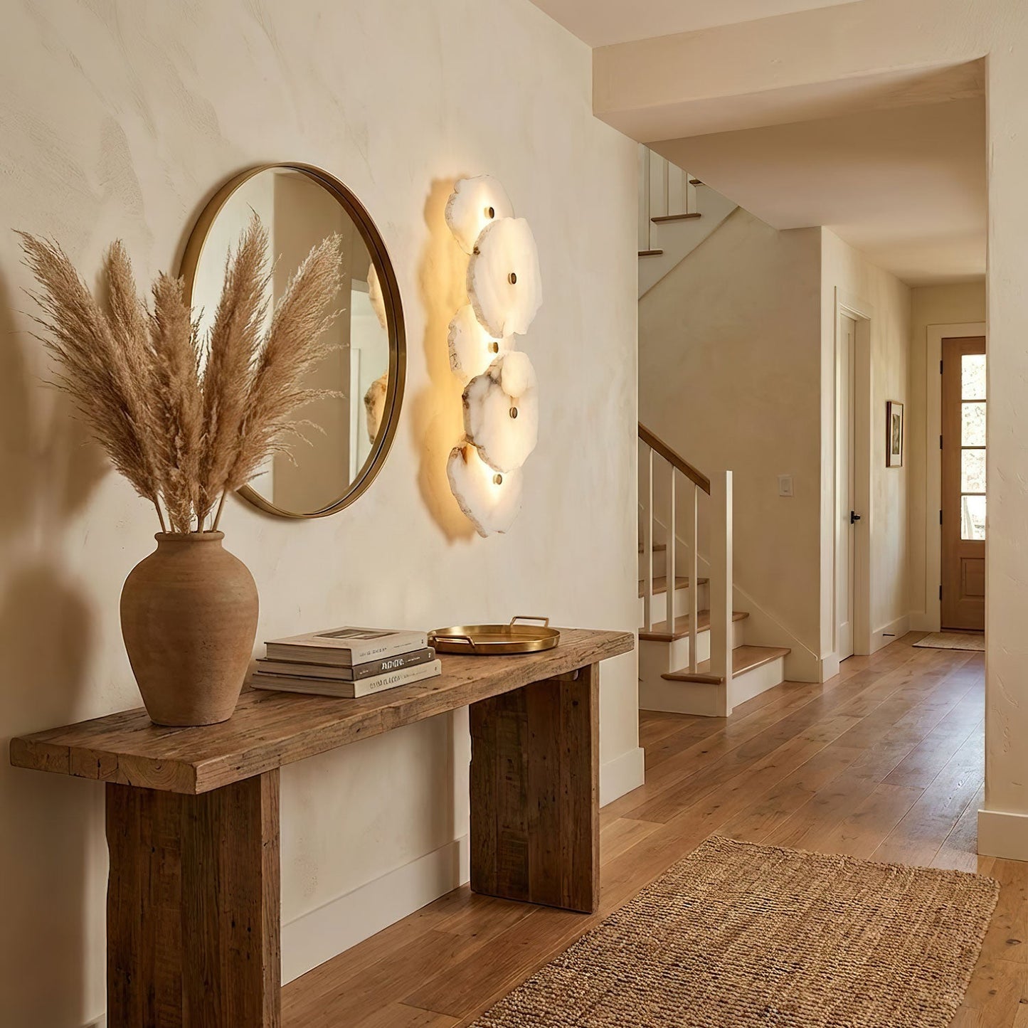 Petra Alabaster Wall Lamp - Elegant Design with Soft Glow & Energy Eff