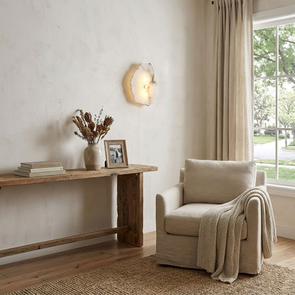 Petra Alabaster Wall Lamp - Elegant Design with Soft Glow & Energy Eff