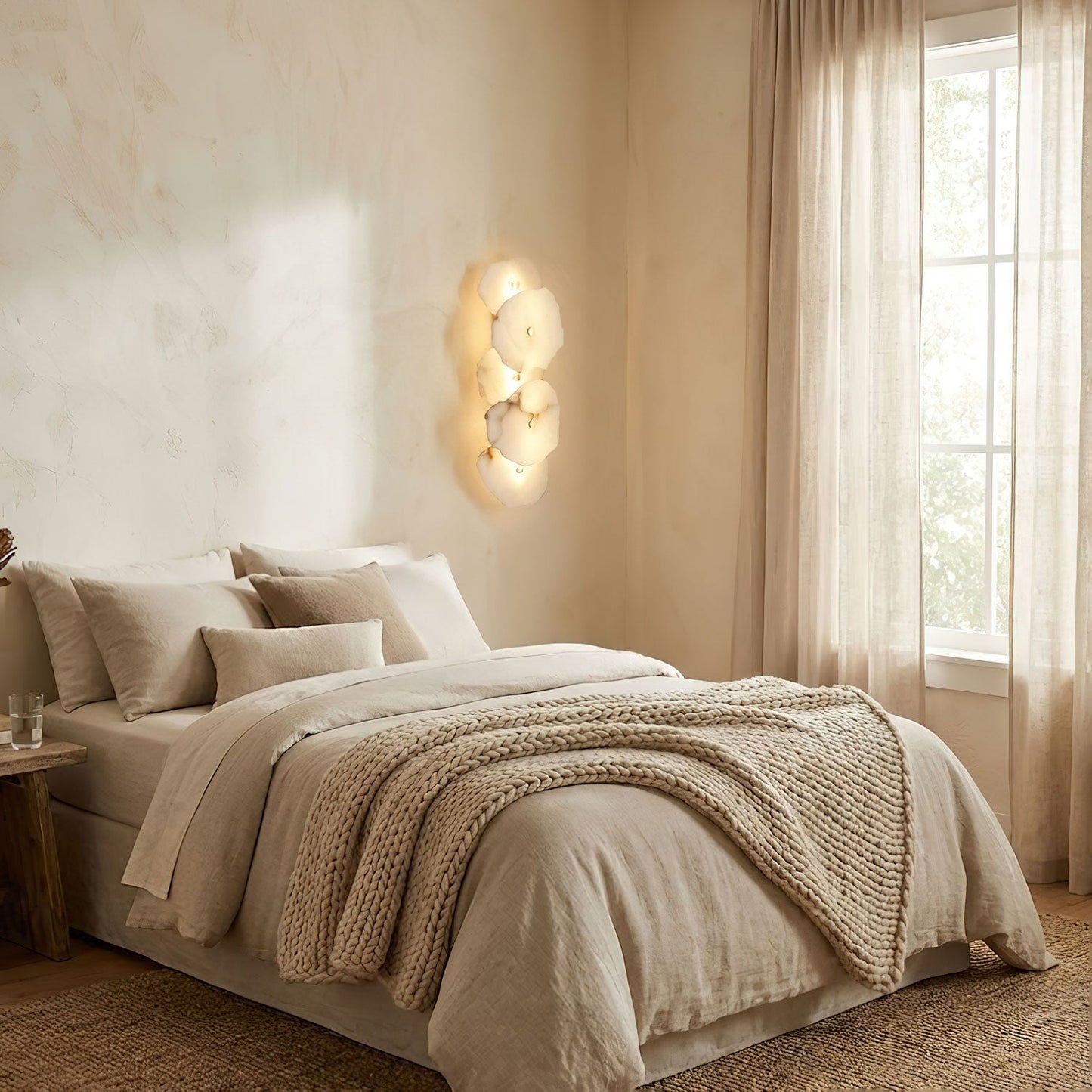 Petra Alabaster Wall Lamp - Elegant Design with Soft Glow & Energy Eff