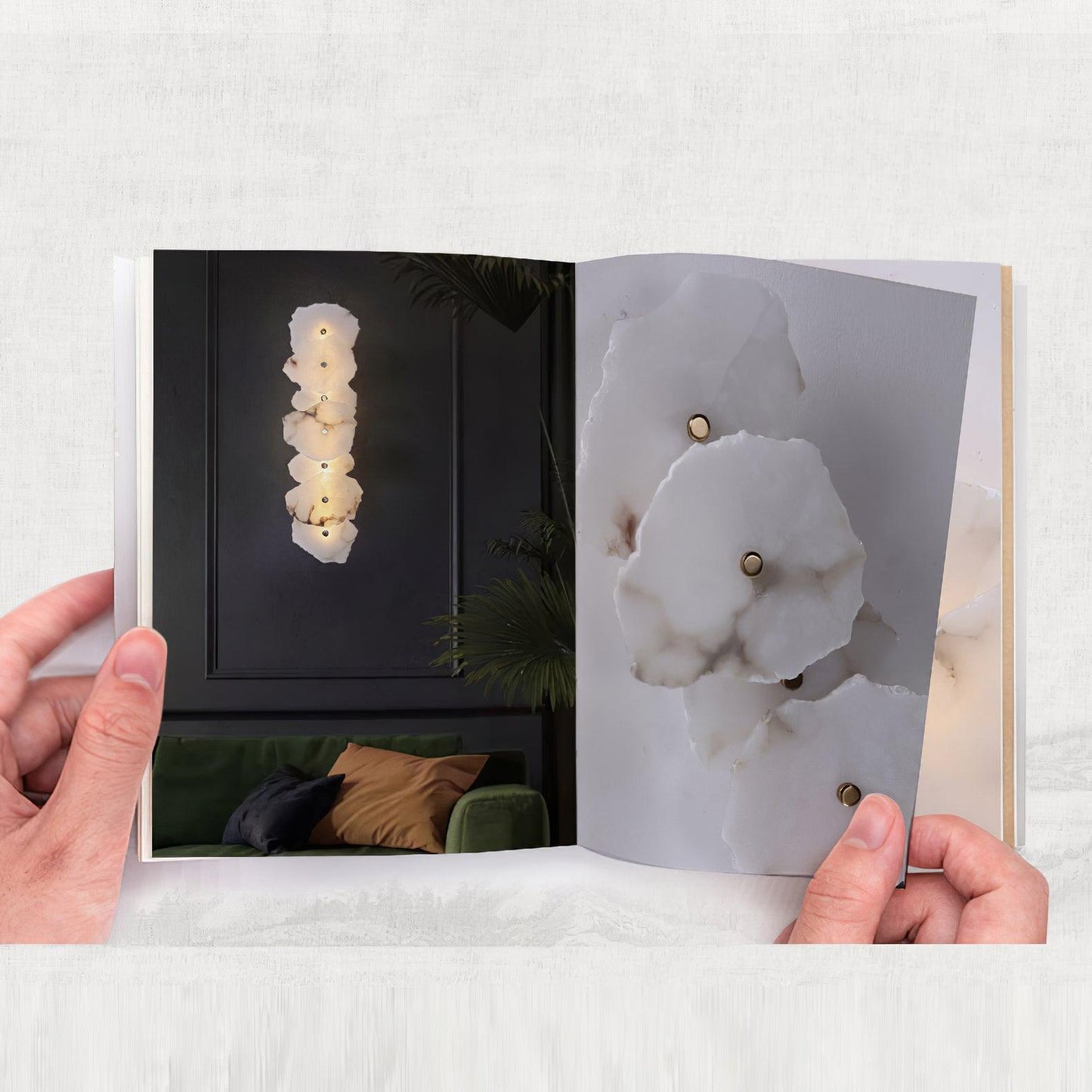 Petra Alabaster Wall Lamp - Elegant Design with Soft Glow & Energy Eff