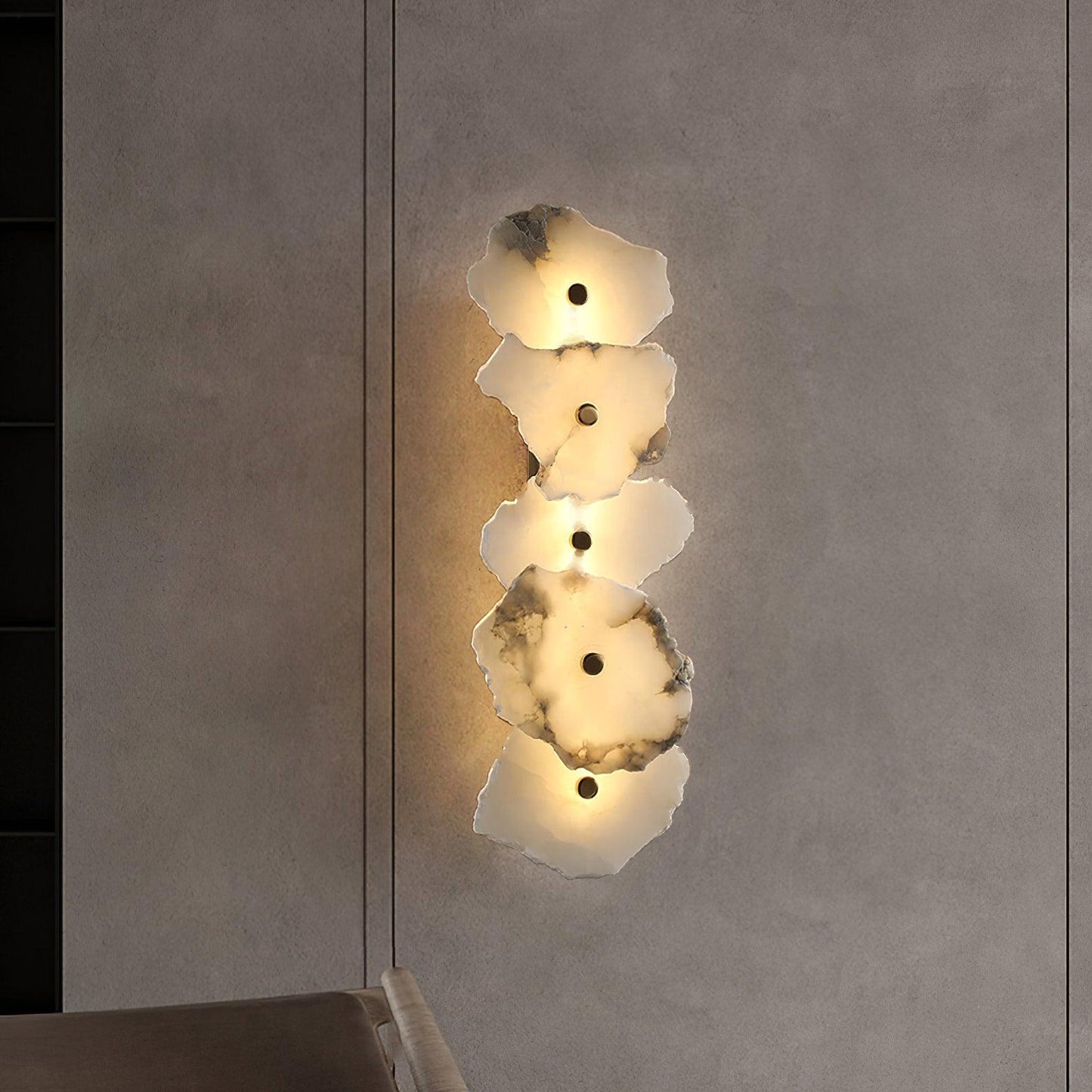 Petra Alabaster Wall Lamp - Elegant Design with Soft Glow & Energy Eff