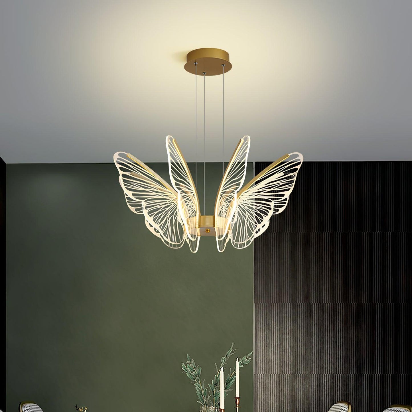 Phalaenopsis Chandelier - Elegant Floral Design with Adjustable Height