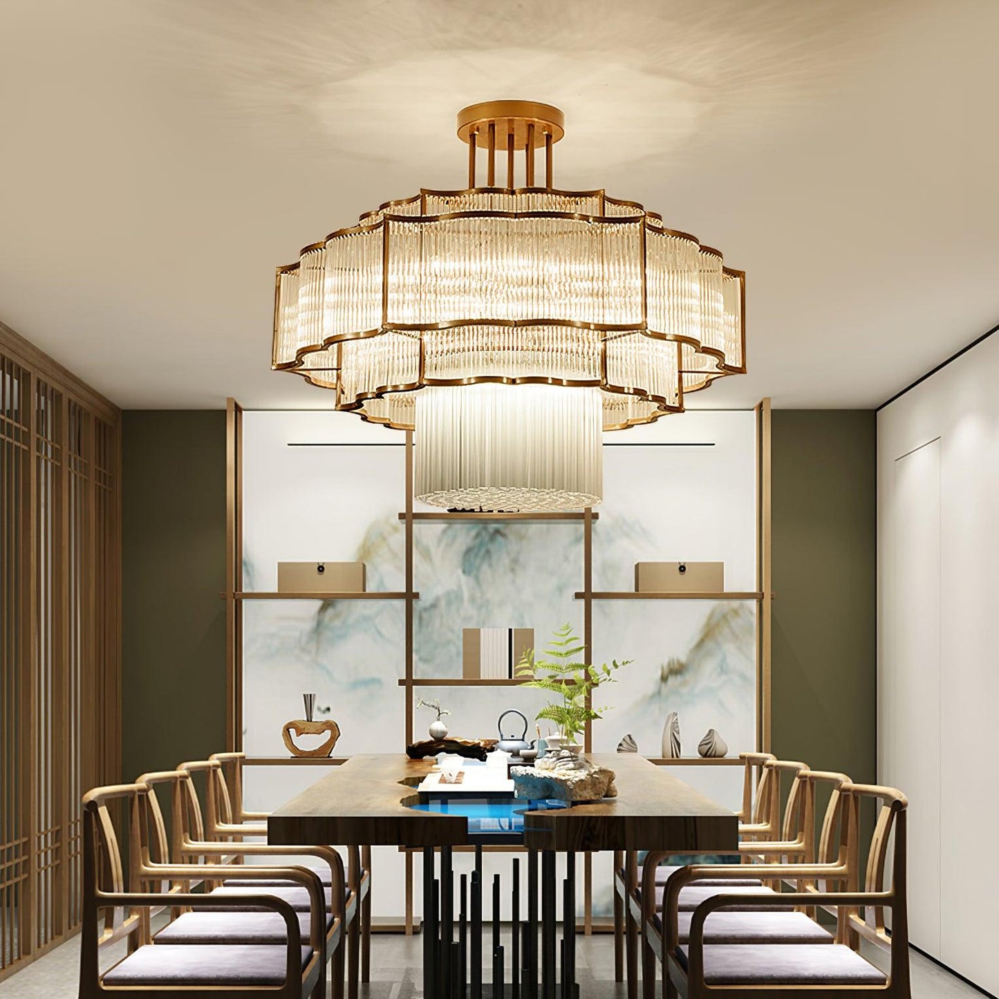 Pharo II Chandelier - Elegant Design, Adjustable Height, LED Compatibl