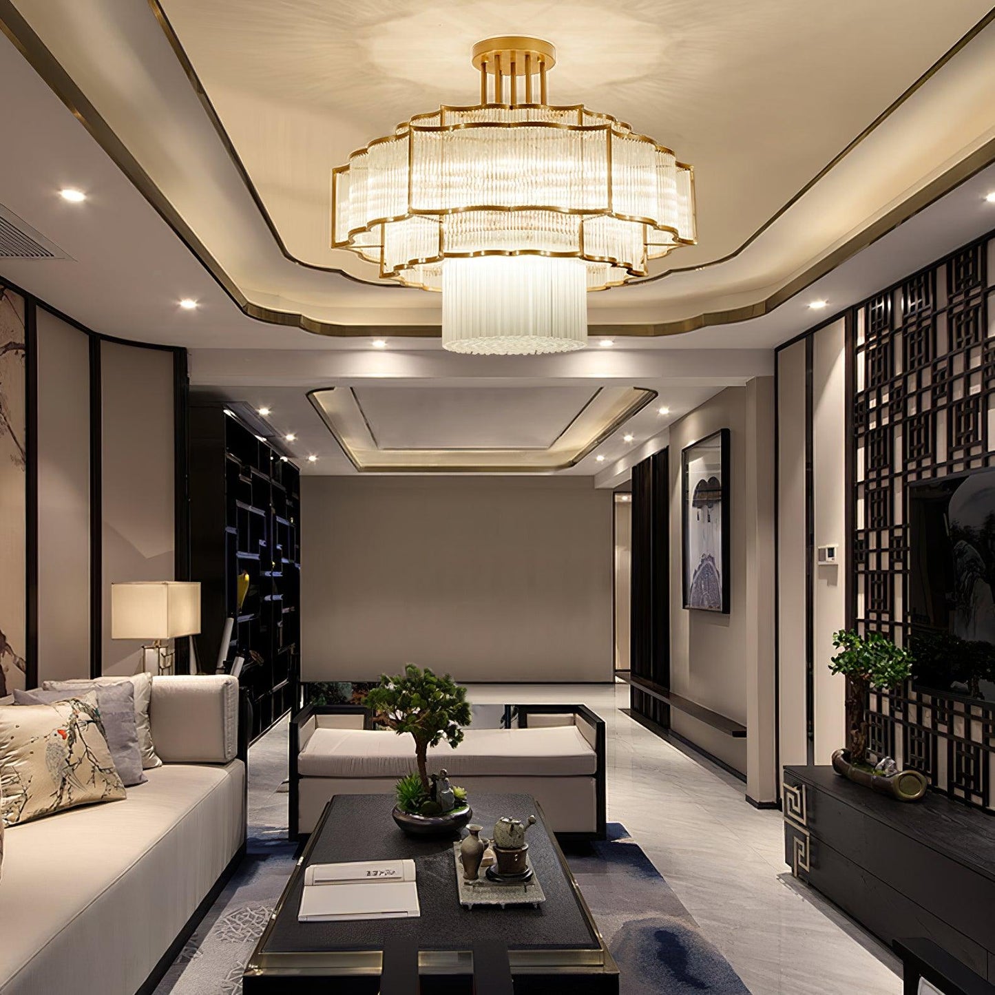 Pharo II Chandelier - Elegant Design, Adjustable Height, LED Compatibl