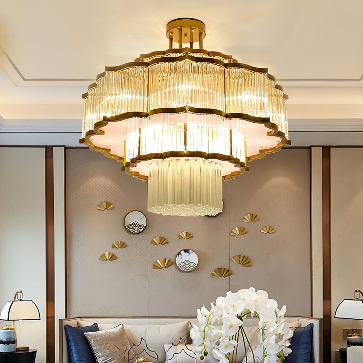 Pharo II Chandelier - Elegant Design, Adjustable Height, LED Compatibl