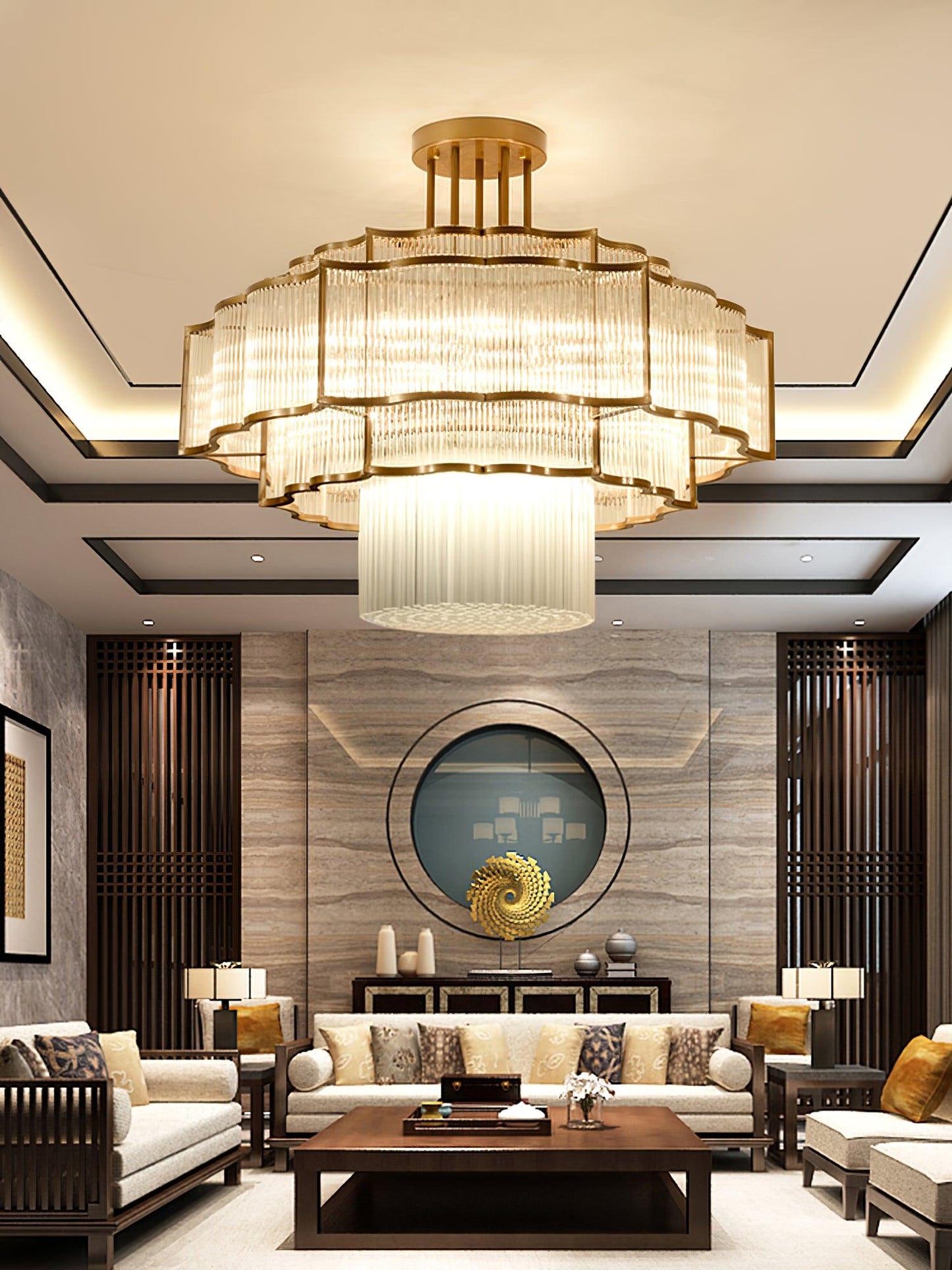 Pharo II Chandelier - Elegant Design, Adjustable Height, LED Compatibl