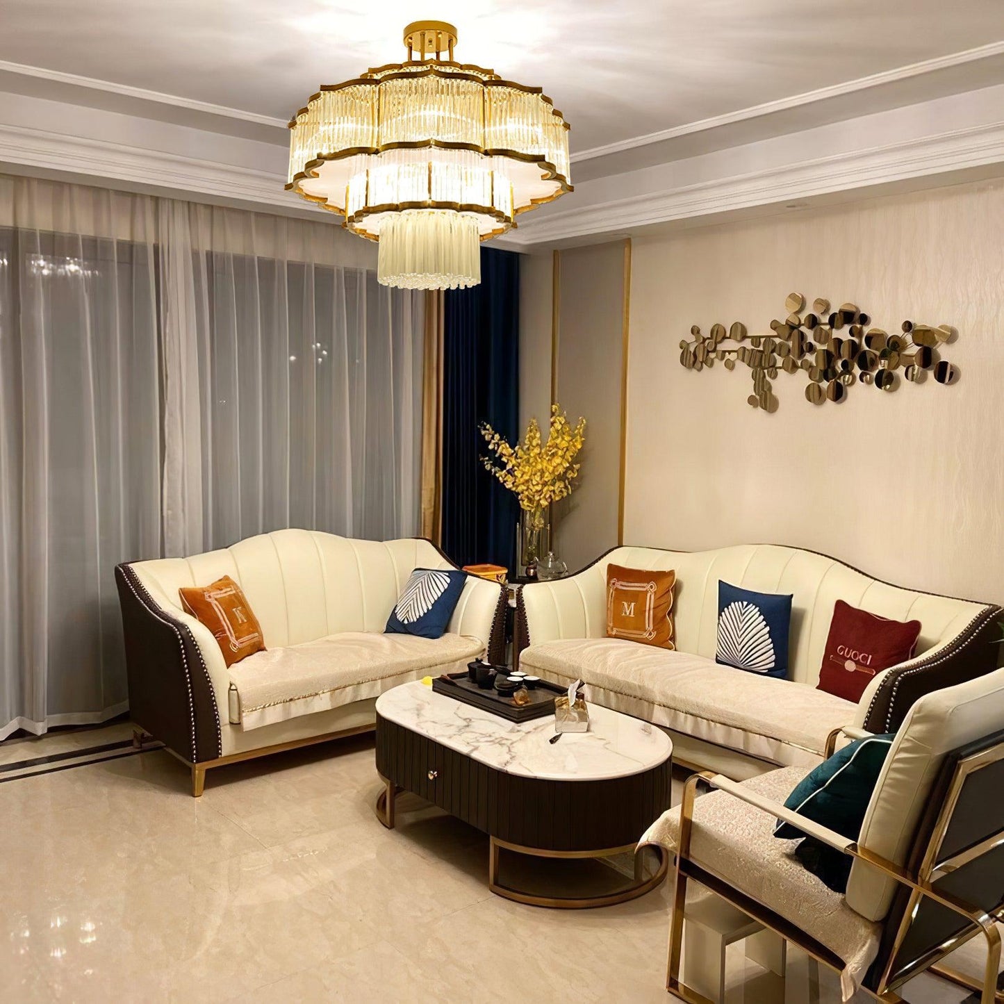 Pharo II Chandelier - Elegant Design, Adjustable Height, LED Compatibl