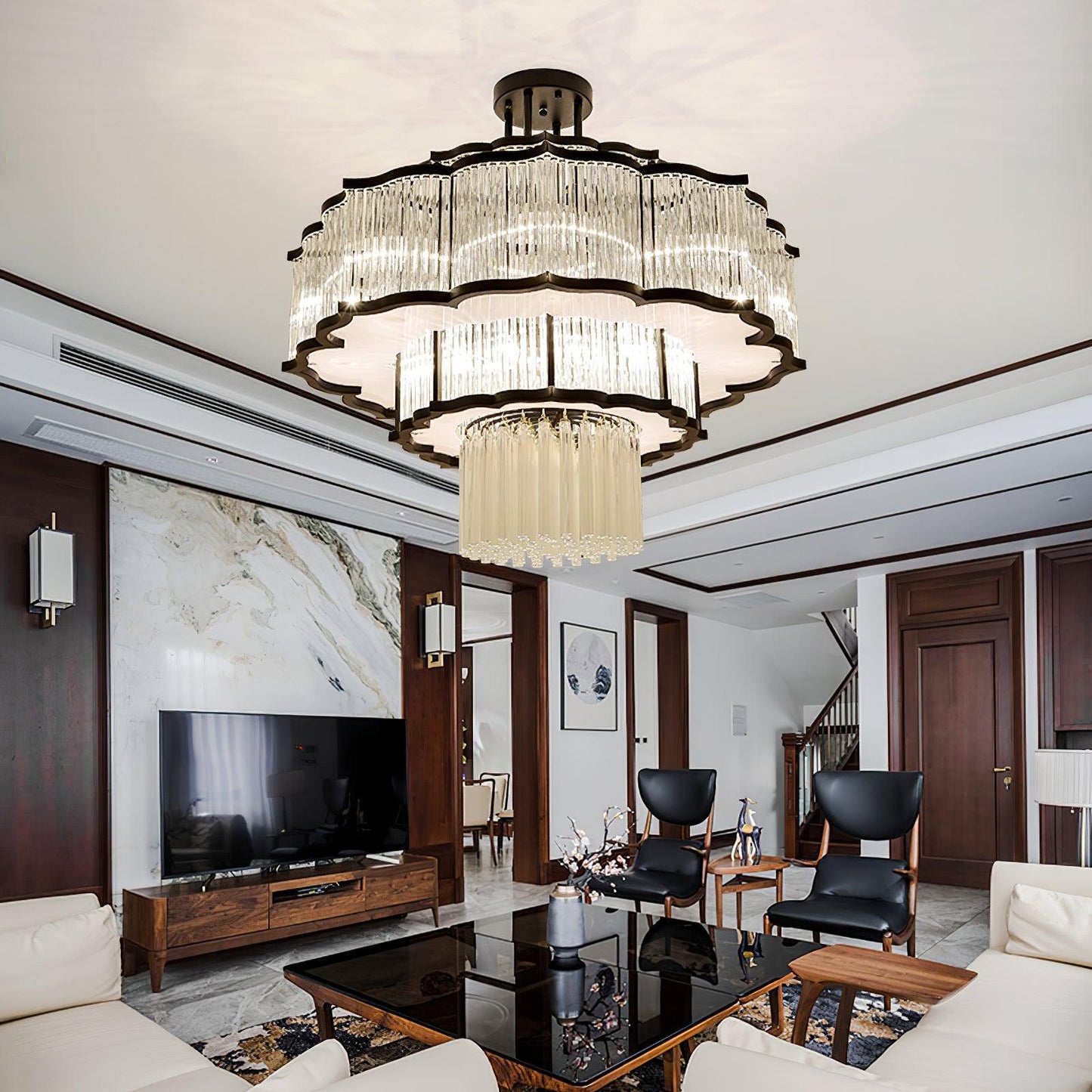 Pharo II Chandelier - Elegant Design, Adjustable Height, LED Compatibl
