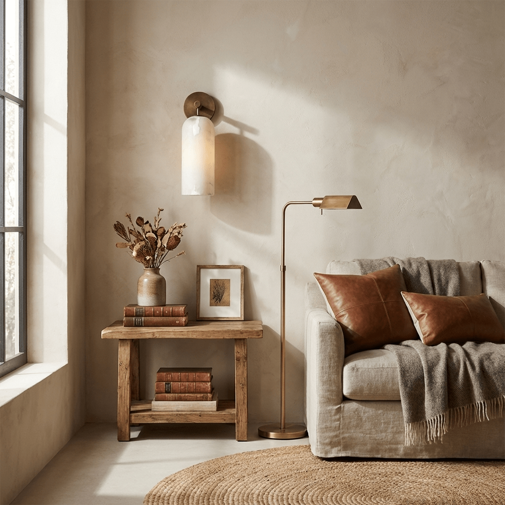Pillar Alabaster Wall Sconce - Elegant Design, Soft Ambient Lighting