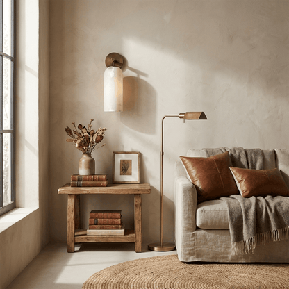 Pillar Alabaster Wall Sconce - Elegant Design, Soft Ambient Lighting