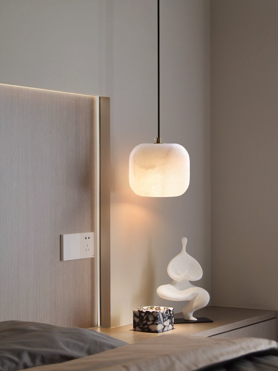Alabaster Cluster Chandelier - Elegant Design, Adjustable Brightness